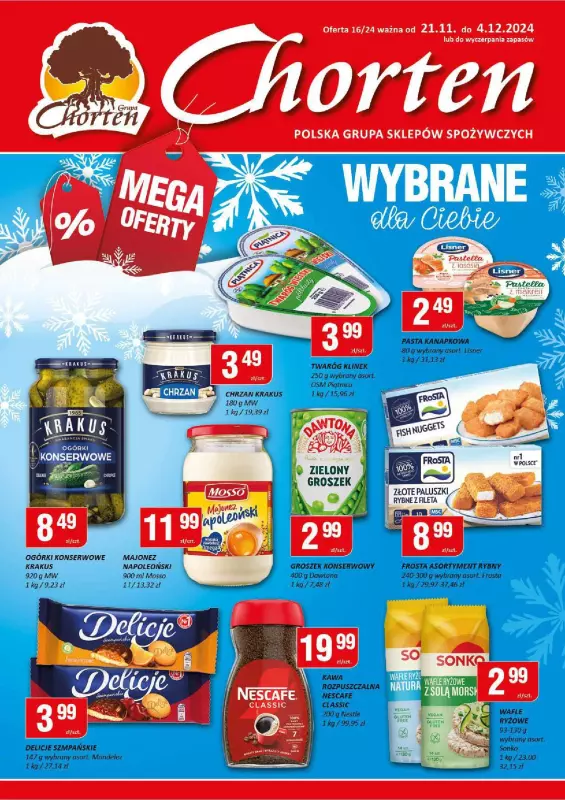 Chorten - gazetka promocyjna Gazetka Mazowsze market od czwartku 21.11 do środy 04.12