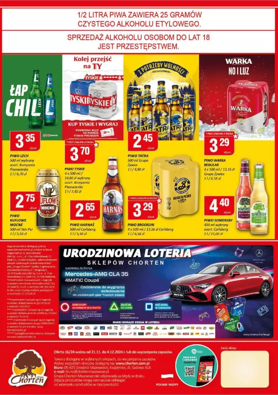 Chorten - gazetka promocyjna Gazetka Mazowsze market od czwartku 21.11 do środy 04.12 - strona 8