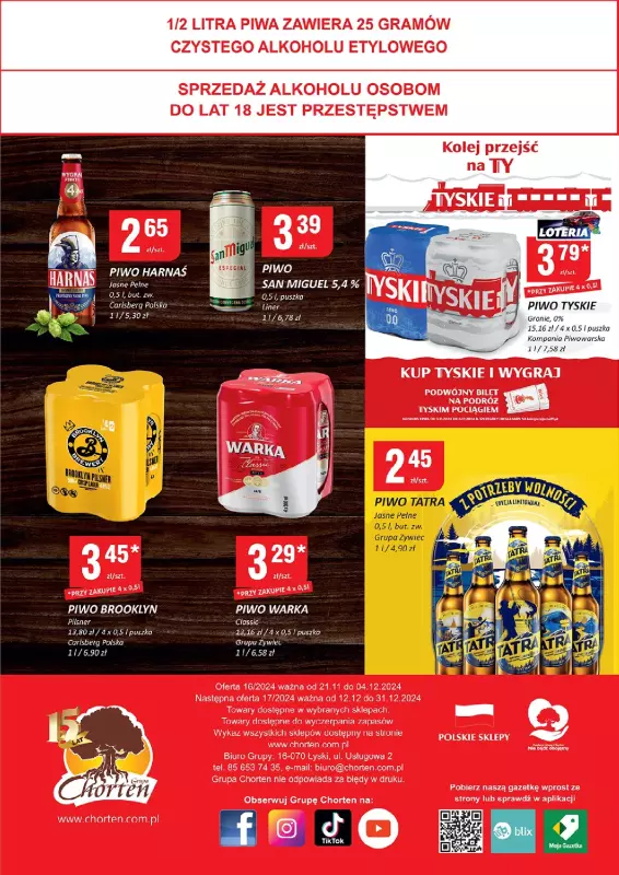 Chorten - gazetka promocyjna Gazetka Radom minimarket od czwartku 21.11 do środy 04.12 - strona 4