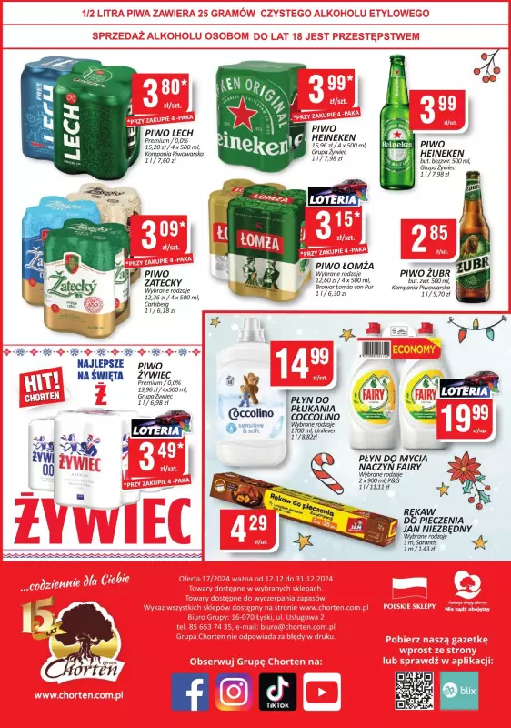 Chorten - gazetka promocyjna Gazetka Małopolskie, Śląsk, Podkarpackie, Opolskie market od czwartku 12.12 do wtorku 31.12 - strona 8