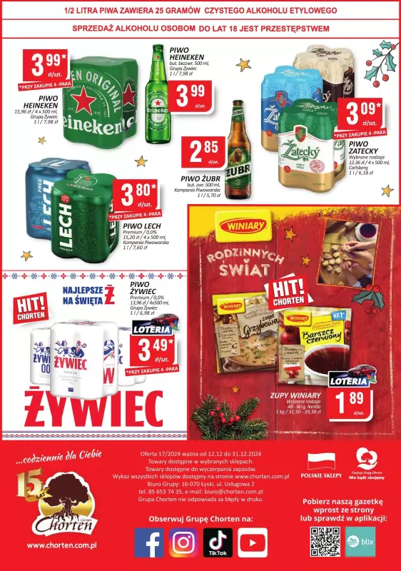 Chorten - gazetka promocyjna Gazetka Małopolskie, Śląsk, Podkarpackie, Opolskie minimarket od czwartku 12.12 do wtorku 31.12 - strona 4