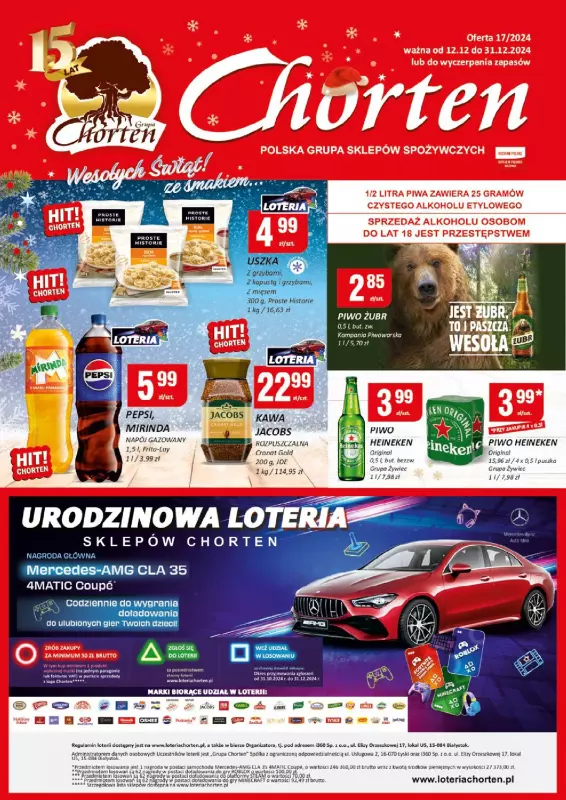 Chorten - gazetka promocyjna Gazetka Podlaskie market od czwartku 12.12 do wtorku 31.12