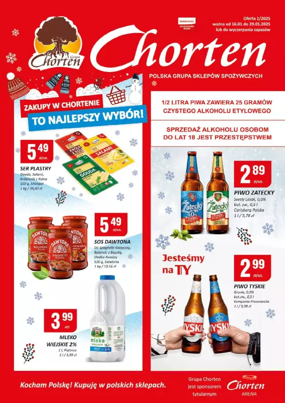 Chorten - gazetka promocyjna Gazetka Ciechanów Minimarket od czwartku 16.01 do środy 29.01