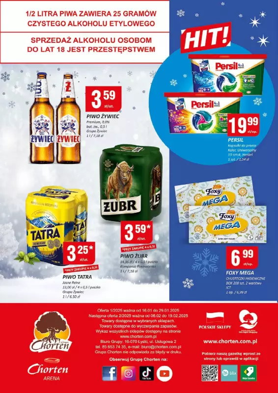 Chorten - gazetka promocyjna Gazetka Dolny Śląsk, Wielkopolska, Zach-pom, Lubuskie Minimarket od czwartku 16.01 do środy 29.01 - strona 4