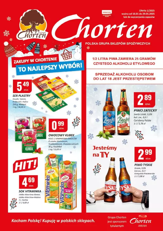 Chorten - gazetka promocyjna Gazetka Radom Market od czwartku 16.01 do środy 29.01