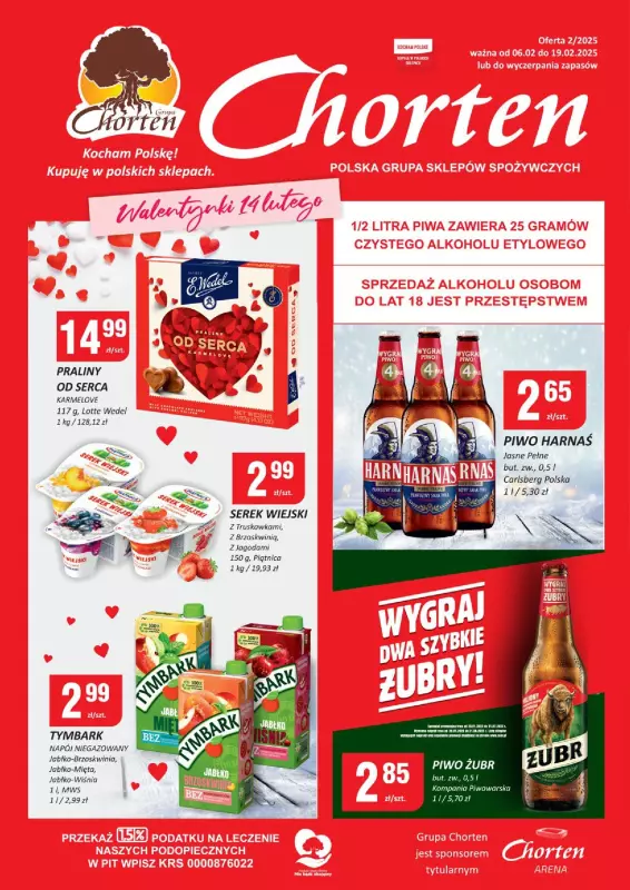 Chorten - gazetka promocyjna Gazetka Dolny Śląsk, Wielkopolska, Zach-pom, Lubuskie Market od czwartku 06.02 do środy 19.02