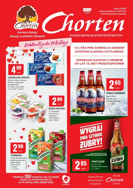 Chorten - gazetka promocyjna Gazetka Lubelskie Market od czwartku 06.02 do środy 19.02