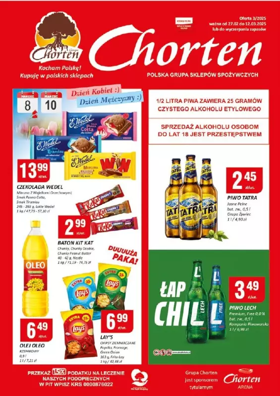 Chorten - gazetka promocyjna Gazetka Radom market od czwartku 27.02 do środy 12.03