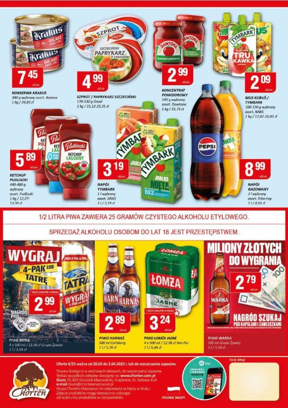 Chorten - gazetka promocyjna Gazetka Mazowsze Minimarket od czwartku 20.03 do środy 02.04 - strona 2