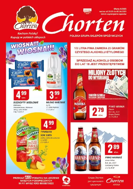 Chorten - gazetka promocyjna Gazetka Radom Minimarket od czwartku 20.03 do środy 02.04