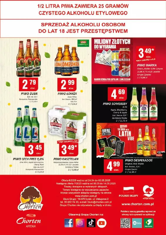 Chorten - gazetka promocyjna Gazetka Dolny Śląsk, Wielkopolska, Zach-pom, Lubuskie Minimarket od czwartku 24.04 do piątku 02.05 - strona 4