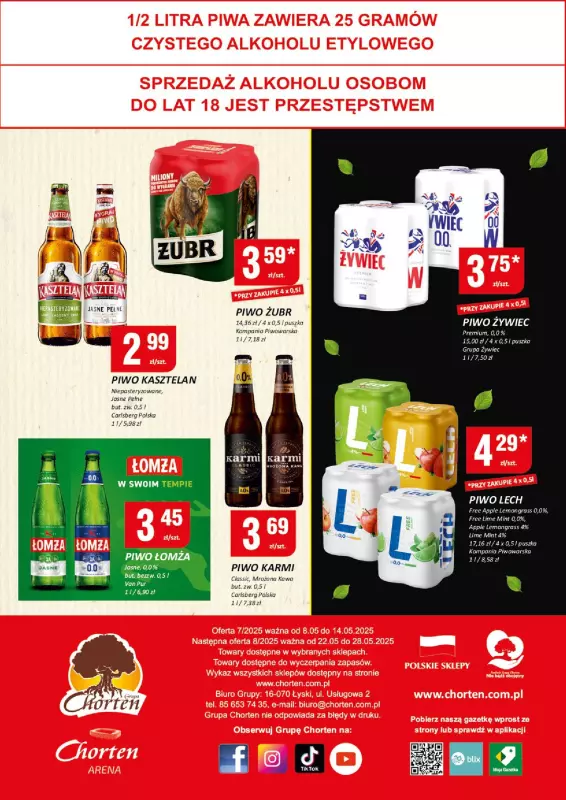 Chorten - gazetka promocyjna Gazetka Lubelskie Minimarket od czwartku 08.05 do środy 14.05 - strona 4