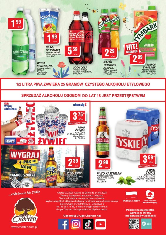 Chorten - gazetka promocyjna Gazetka Małopolska, Śląsk, Podkarpacie, Opolskie Minimarket od czwartku 08.05 do środy 14.05 - strona 2