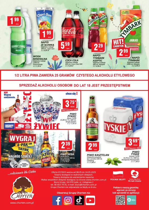 Chorten - gazetka promocyjna Gazetka Małopolska, Śląsk, Podkarpacie, Opolskie Minimarket od czwartku 08.05 do środy 14.05 - strona 2
