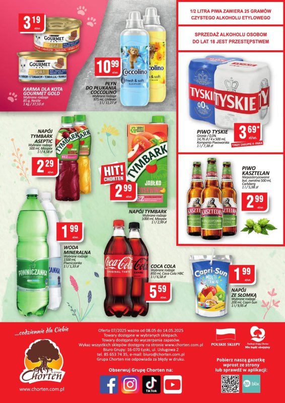 Chorten - gazetka promocyjna Gazetka Małopolska, Śląsk, Podkarpacie, Opolskie Market od czwartku 08.05 do środy 14.05 - strona 4