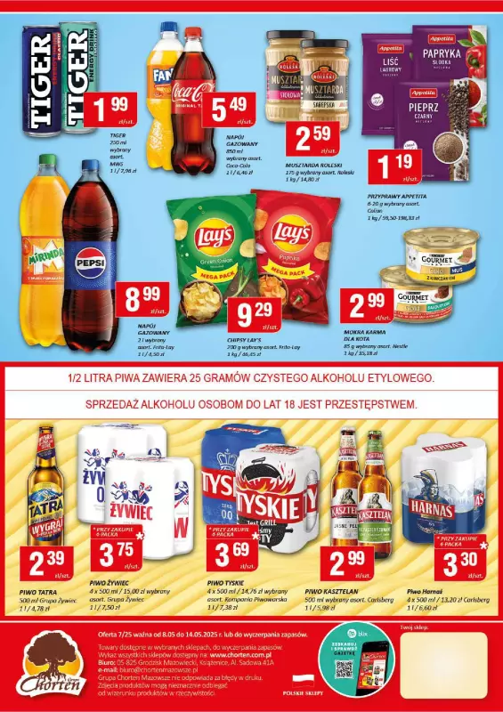 Chorten - gazetka promocyjna Gazetka Mazowsze Minimarket od czwartku 08.05 do środy 14.05 - strona 2