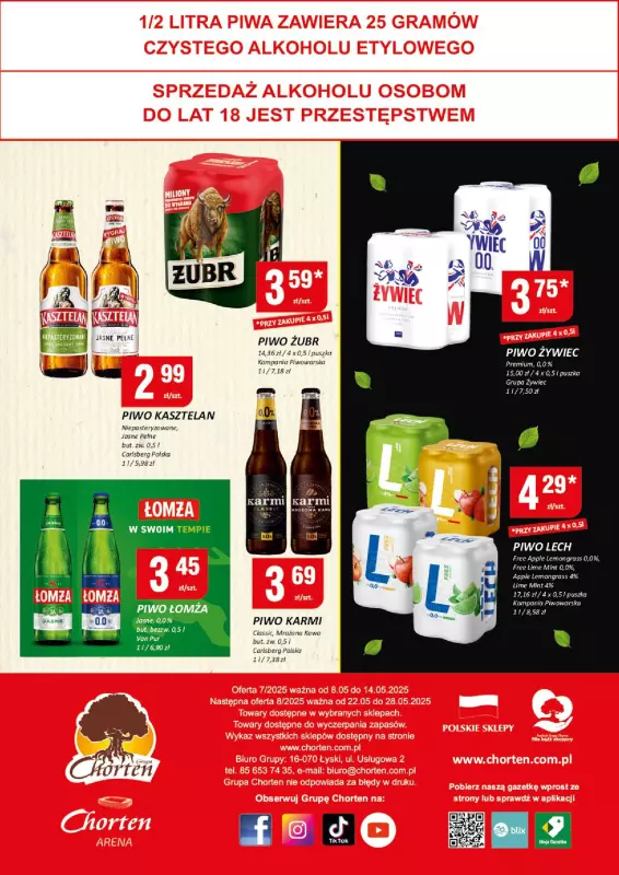 Chorten - gazetka promocyjna Gazetka Mazowsze Minimarket od czwartku 08.05 do środy 14.05 - strona 4