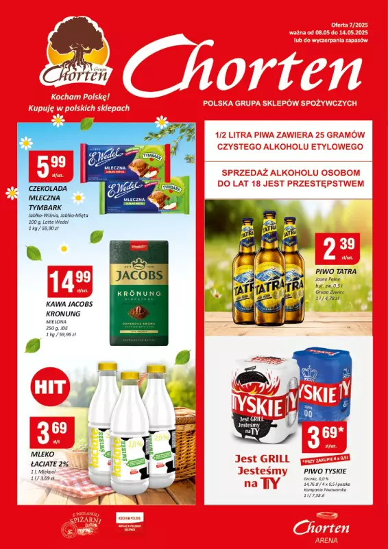 Chorten - gazetka promocyjna Gazetka Mazowsze Minimarket od czwartku 08.05 do środy 14.05