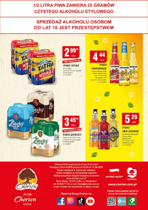Chorten - gazetka promocyjna Gazetka Ciechanów Minimarket od czwartku 22.05 do środy 28.05 - strona 4