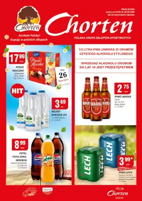 Chorten - gazetka promocyjna Gazetka Dolny Śląsk, Wielkopolska, Zach-pom, Lubuskie Market od czwartku 22.05 do środy 28.05