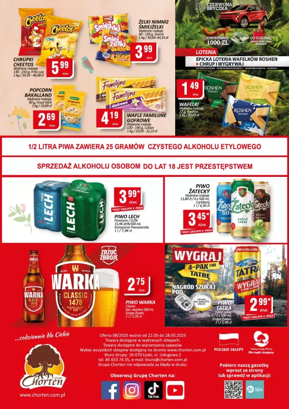 Chorten - gazetka promocyjna Gazetka Małopolska, Śląsk, Podkarpacie, Opolskie Minimarket od czwartku 22.05 do środy 28.05 - strona 2