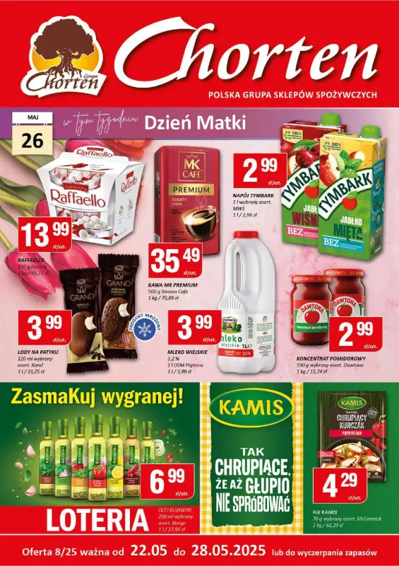 Chorten - gazetka promocyjna Gazetka Mazowsze Minimarket od czwartku 22.05 do środy 28.05