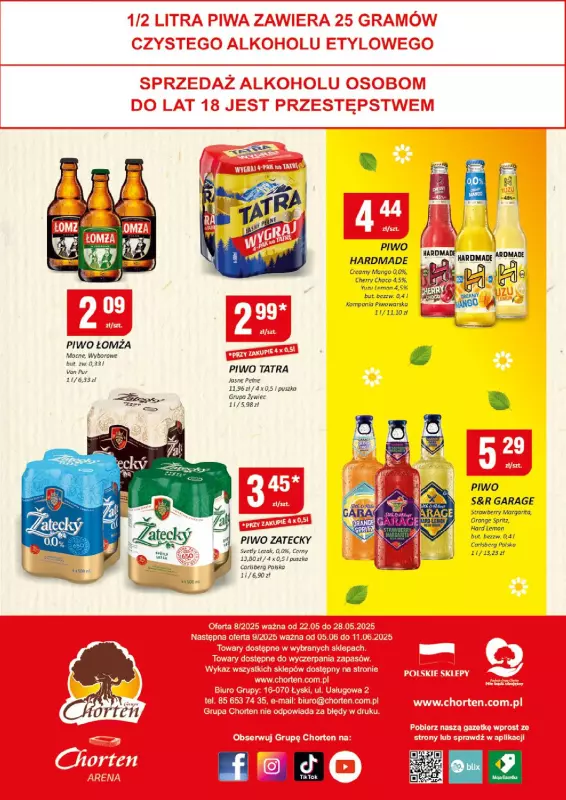 Chorten - gazetka promocyjna Gazetka Podlaskie Minimarket od czwartku 22.05 do środy 28.05 - strona 4