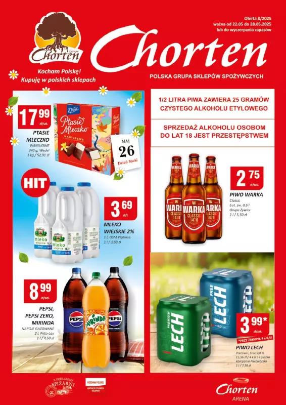 Chorten - gazetka promocyjna Gazetka Radom Market od czwartku 22.05 do środy 28.05