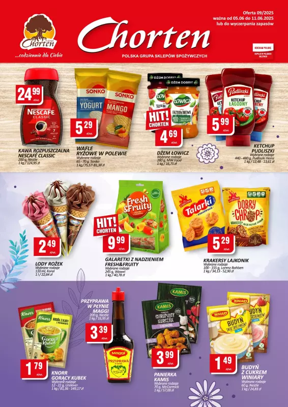 Chorten - gazetka promocyjna Gazetka Małopolska, Śląsk, Podkarpacie, Opolskie Minimarket  