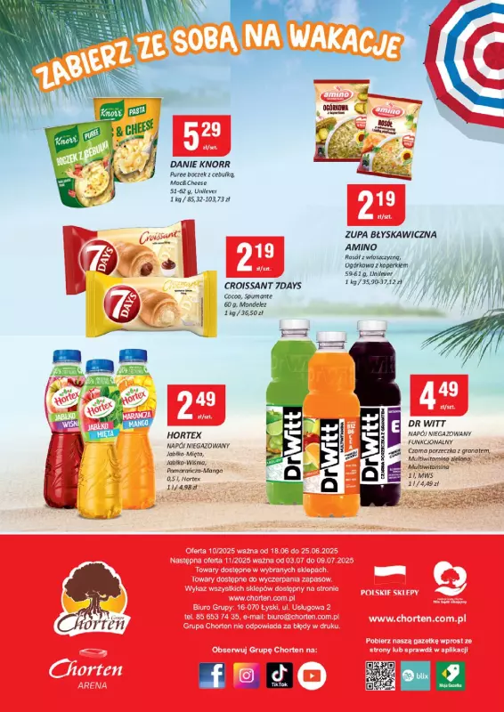 Chorten - gazetka promocyjna Gazetka Dolny Śląsk, Wielkopolska, Zach-pom, Lubuskie Market od środy 18.06 do środy 25.06 - strona 8