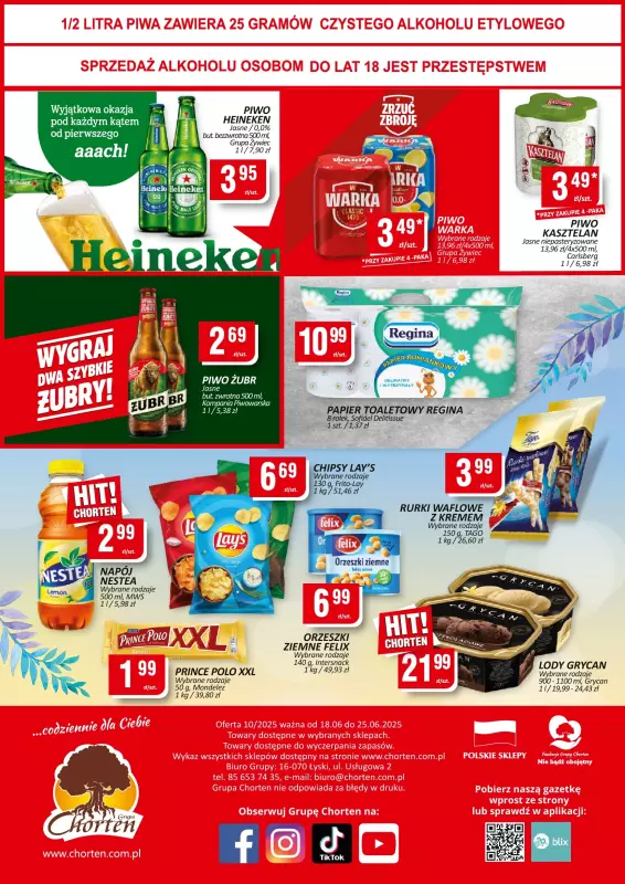 Chorten - gazetka promocyjna Gazetka Małopolska, Śląsk, Podkarpacie, Opolskie Minimarket od środy 18.06 do środy 25.06 - strona 2