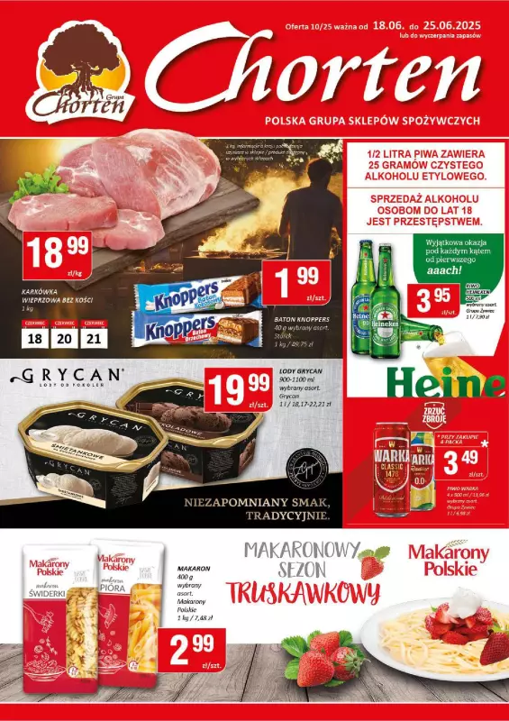 Chorten - gazetka promocyjna Gazetka Mazowsze Market od środy 18.06 do środy 25.06