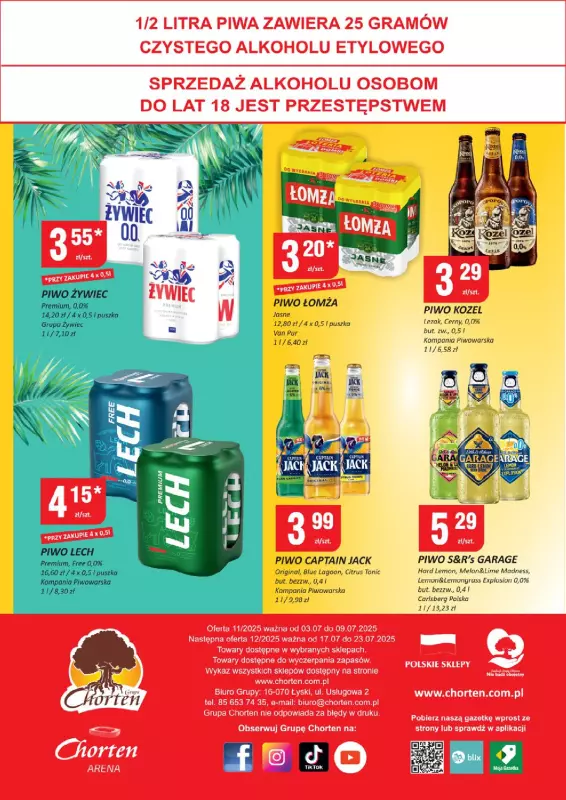 Chorten - gazetka promocyjna Gazetka Łódzkie Minimarket od czwartku 03.07 do środy 09.07 - strona 4