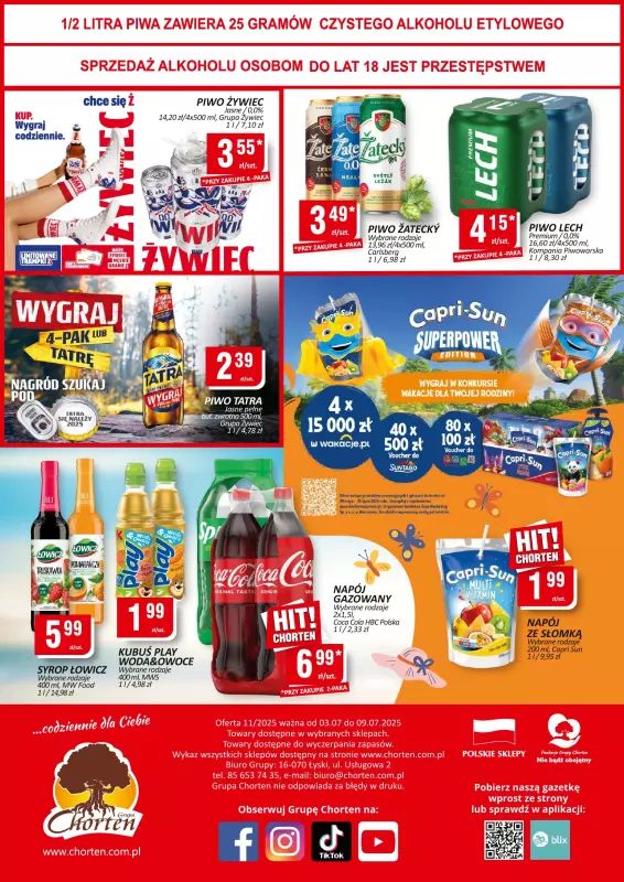 Chorten - gazetka promocyjna Gazetka Małopolska, Śląsk, Podkarpacie, Opolskie Minimarket   - strona 2
