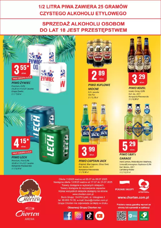 Chorten - gazetka promocyjna Gazetka Dolny Śląsk, Wielkopolska, Zach-pom, Lubuskie Minimarket od czwartku 03.07 do środy 09.07 - strona 4