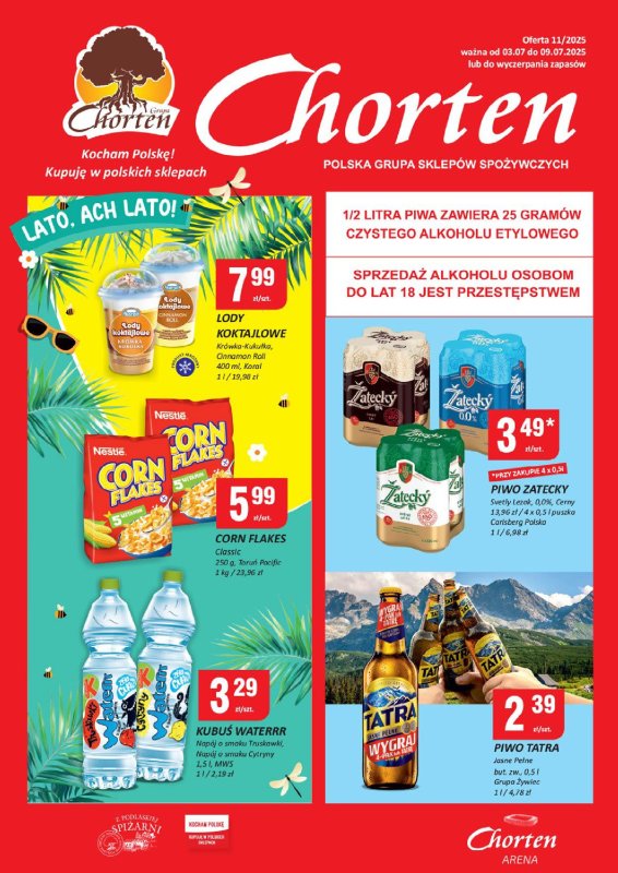 Chorten - gazetka promocyjna Gazetka Radom Market od czwartku 03.07 do środy 09.07