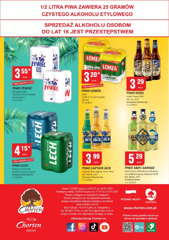 Chorten - gazetka promocyjna Gazetka Podlaskie Minimarket od czwartku 03.07 do środy 09.07 - strona 4
