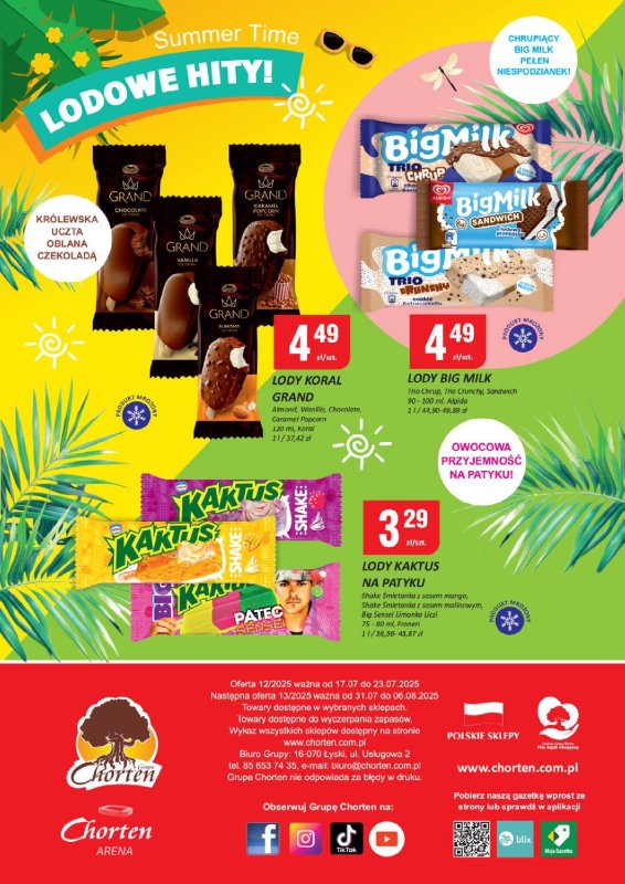 Chorten - gazetka promocyjna Gazetka Dolny Śląsk, Wielkopolska, Zach-pom, Lubuskie Market od czwartku 17.07 do środy 23.07 - strona 8