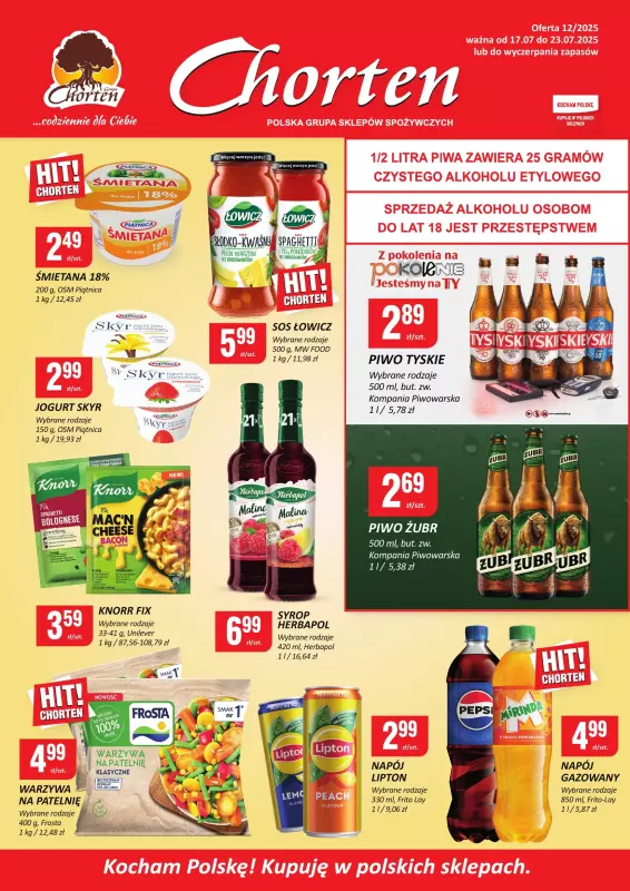 Chorten - gazetka promocyjna Gazetka Małopolska, Śląsk, Podkarpacie, Opolskie Market  