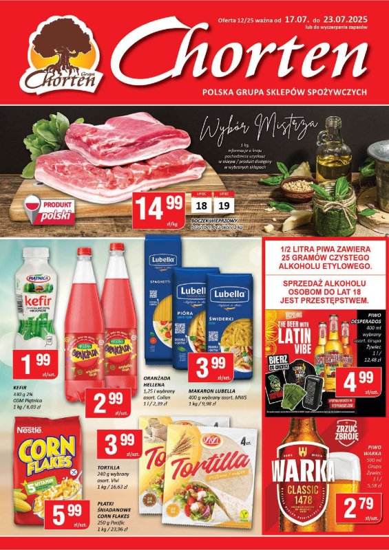 Chorten - gazetka promocyjna Gazetka Mazowsze Market od czwartku 17.07 do środy 23.07
