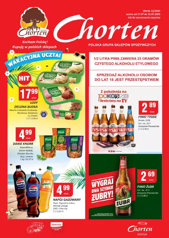 Chorten - gazetka promocyjna Gazetka Podlaskie Minimarket  