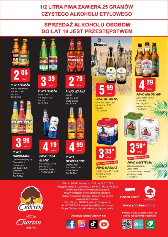 Chorten - gazetka promocyjna Gazetka Podlaskie Minimarket od czwartku 17.07 do środy 23.07 - strona 4