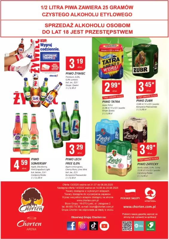 Chorten - gazetka promocyjna Gazetka Ciechanów Minimarket od czwartku 31.07 do środy 06.08 - strona 4
