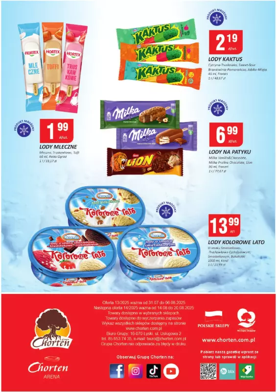 Chorten - gazetka promocyjna Gazetka Dolny Śląsk, Wielkopolska, Zach-pom, Lubuskie Market od czwartku 31.07 do środy 06.08 - strona 8