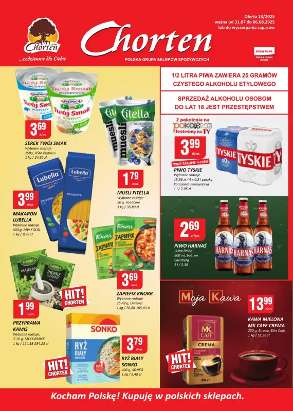 Chorten - gazetka promocyjna Gazetka Małopolska, Śląsk, Podkarpacie, Opolskie Market  