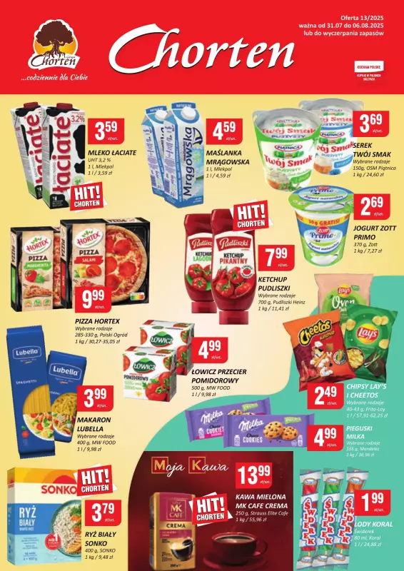 Chorten - gazetka promocyjna Gazetka Małopolska, Śląsk, Podkarpacie, Opolskie Minimarket  