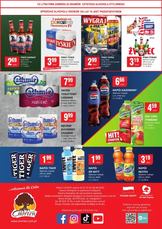 Chorten - gazetka promocyjna Gazetka Małopolska, Śląsk, Podkarpacie, Opolskie Minimarket   - strona 2