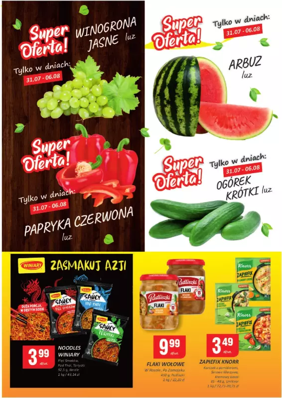 Chorten - gazetka promocyjna Gazetka Podlaskie Market od czwartku 31.07 do środy 06.08 - strona 4
