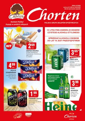 Chorten - gazetka promocyjna Gazetka Ciechanów Minimarket od czwartku 14.08 do środy 20.08