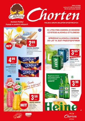 Chorten - gazetka promocyjna Gazetka Dolnośląskie Minimarket od czwartku 14.08 do środy 20.08